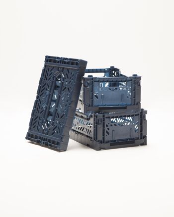 Odett Folding Mini Box (Set 3) (Bleu Marine) 6