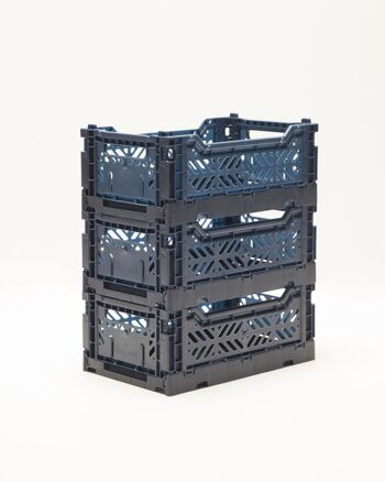 Odett Folding Mini Box (Set 3) (Bleu Marine) 10