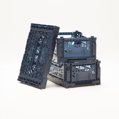 Odett Folding Mini Box (Set 3) (Bleu Marine)