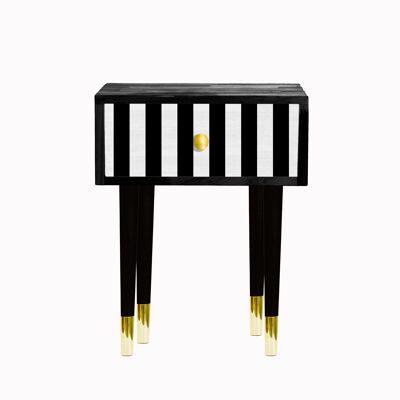 Mesita Golden Detail (Black Stripes)