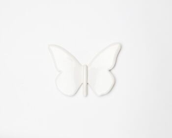 Papillon en céramique (Blanc) 10