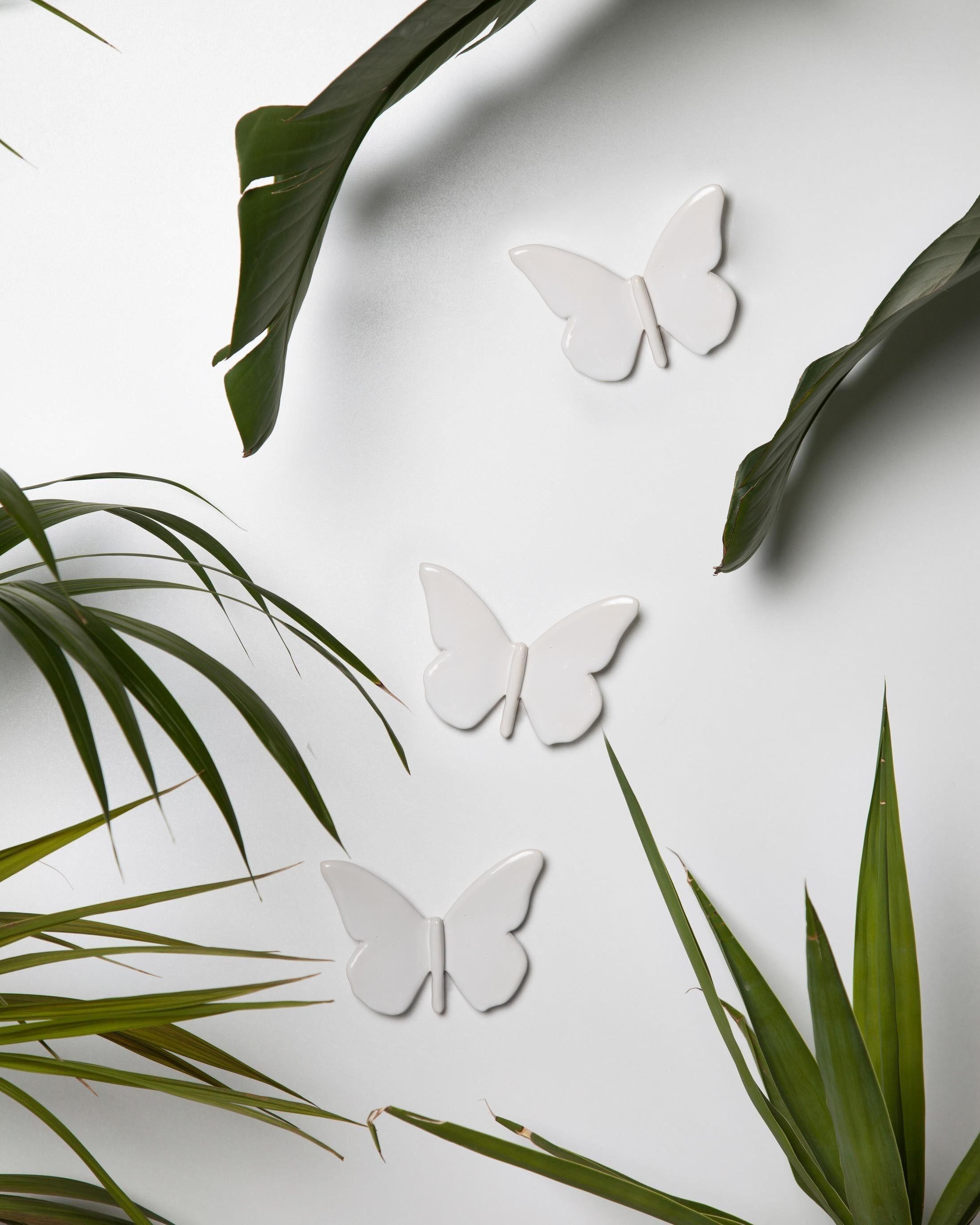 Keramikschmetterling (Weiß)