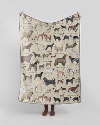 Couverture 130x170 (types de chiens) 4