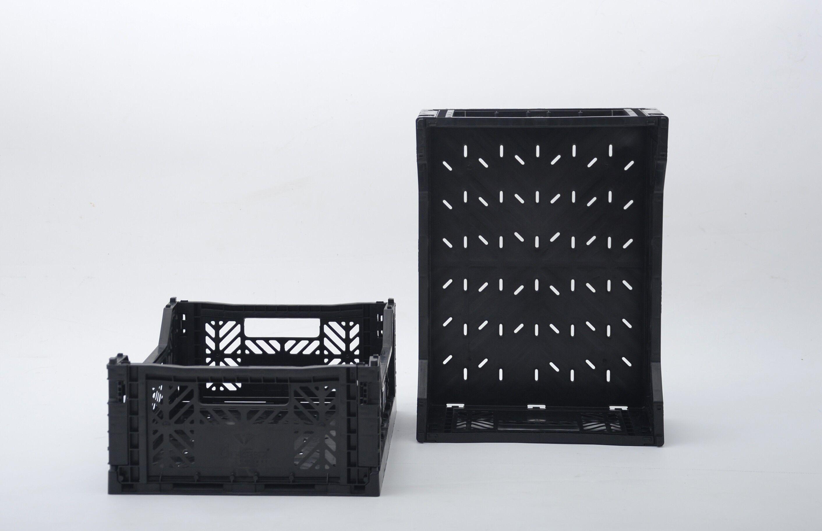 Boîte Odett Pliante Moyenne (Ensemble 2) (Noir)