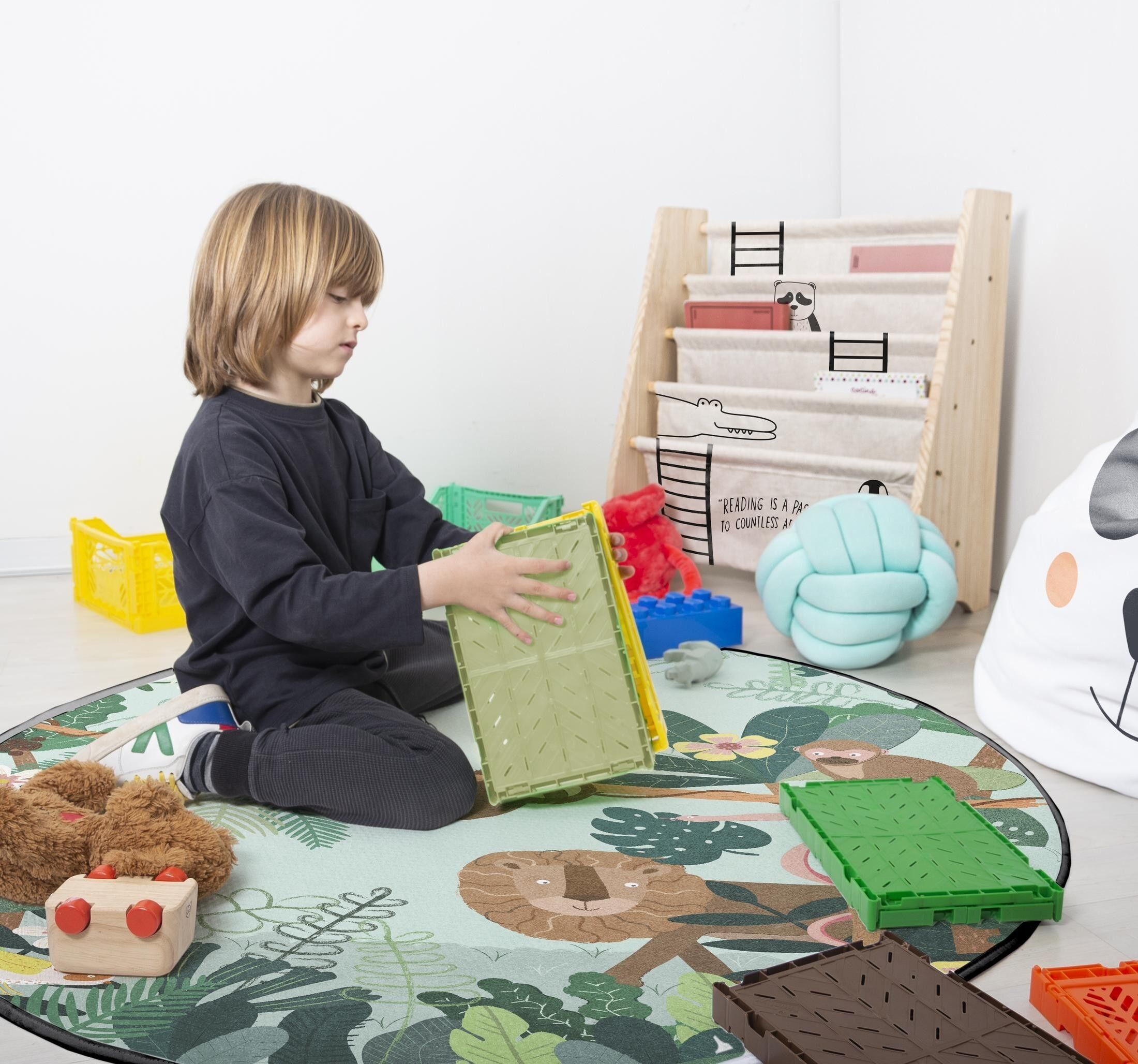 Odett Foldable Medium Box (Set 2) (11 Lime Cream)