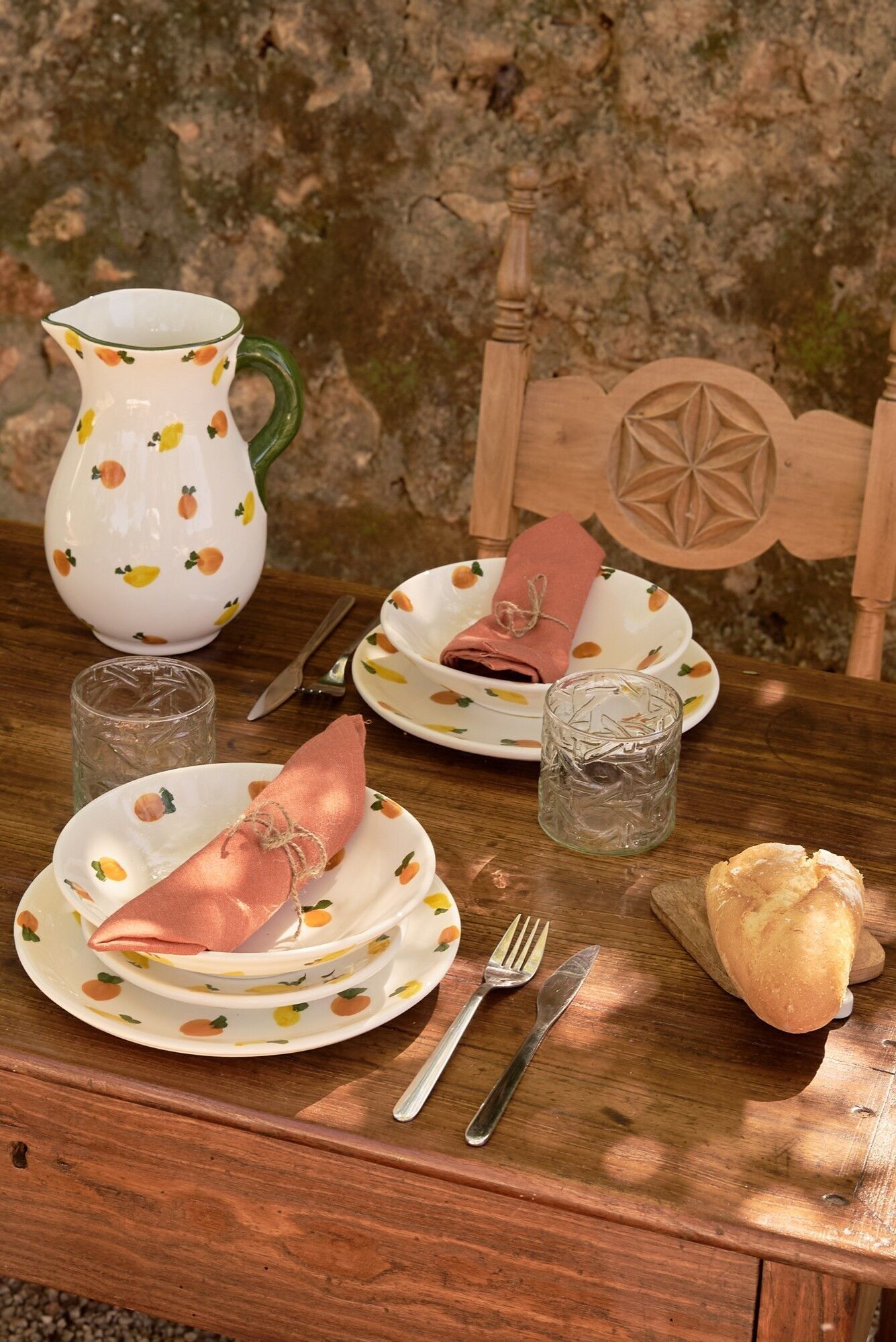 Set 2 Plates (Lemons and Oranges)