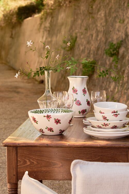 Set 2 Ceramic Bowls (Flowers)