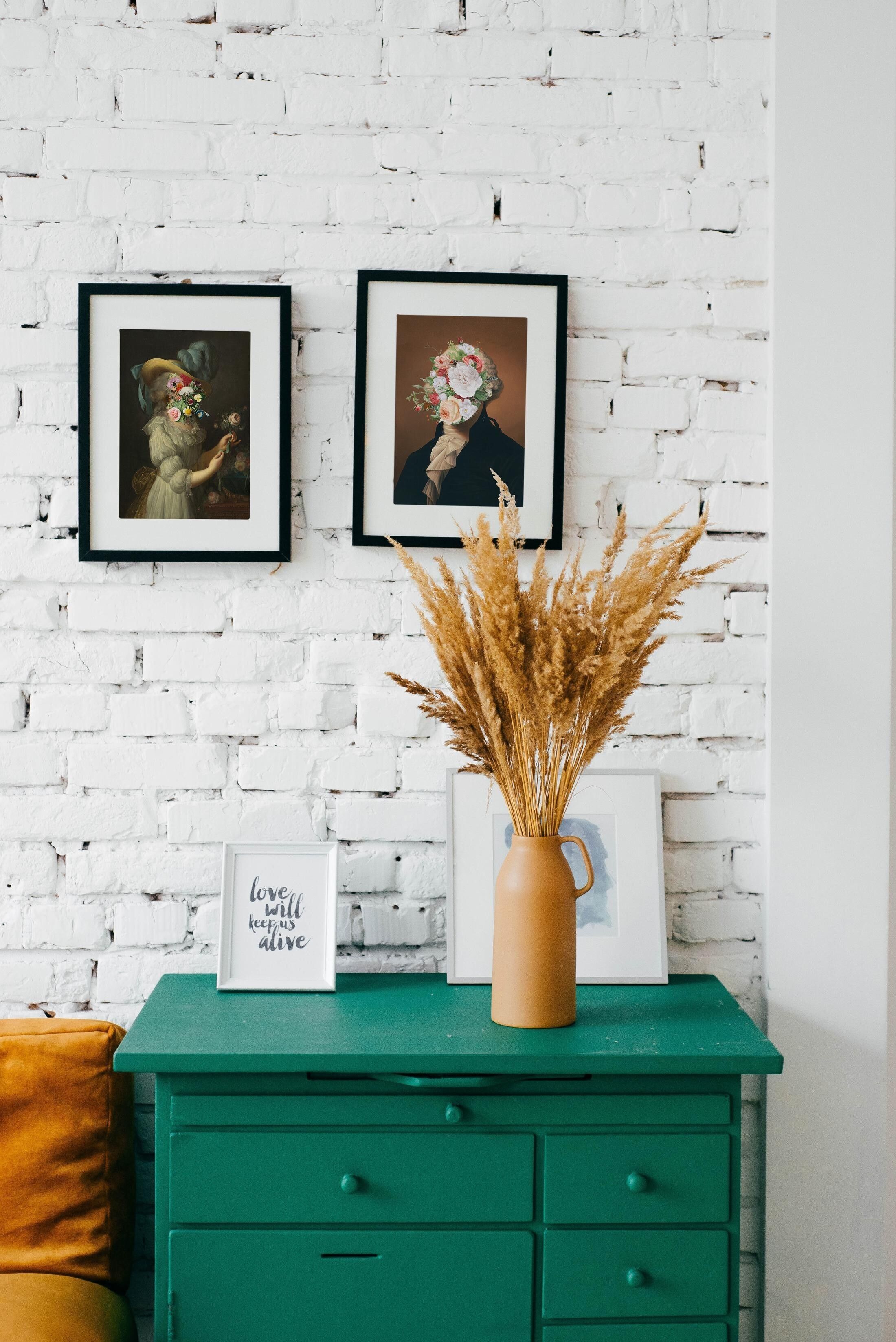 Zierleiste schwarz 40x30 (Washington Flower)