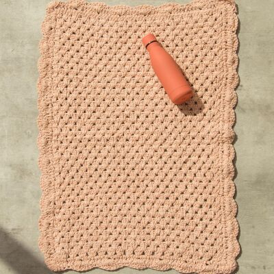 Knitted Rug 60x90 (Pink)