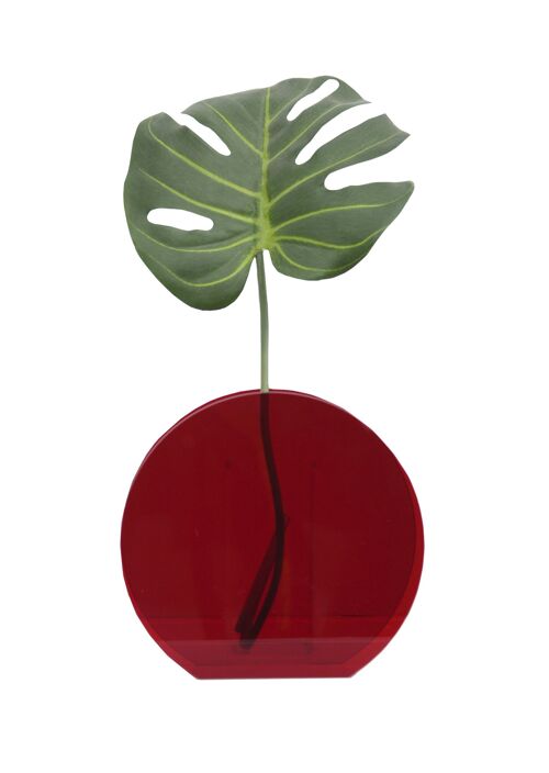 Metacrilato Flower Vase (Rojo)