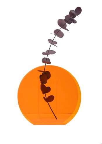 Vase à fleurs en acrylique (Orange) 6