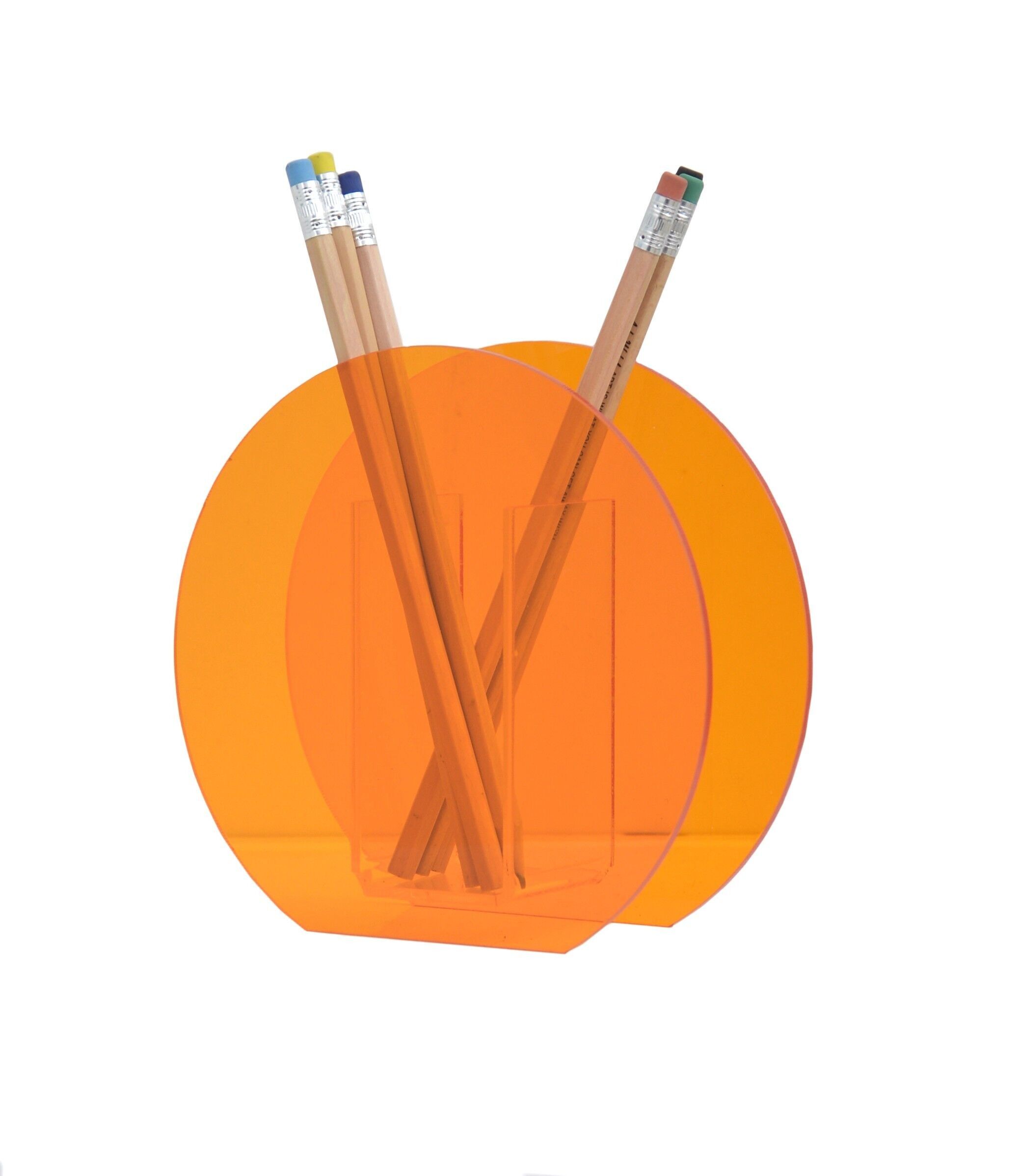 Vaso di fiori in acrilico (arancione)