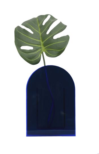 Vase à fleurs en acrylique (bleu/vert) 6