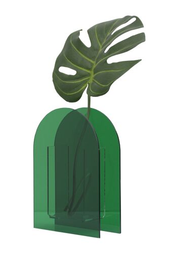 Vase à fleurs en acrylique (vert) 4