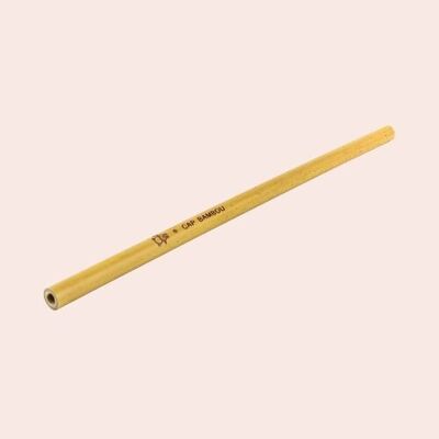 Reusable short bamboo straw