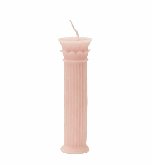 Roman Column Candle (Pink)