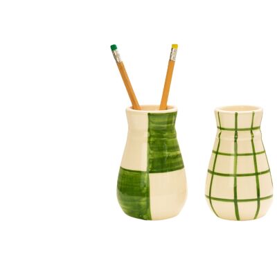 Set Ceramic Vase (Green)