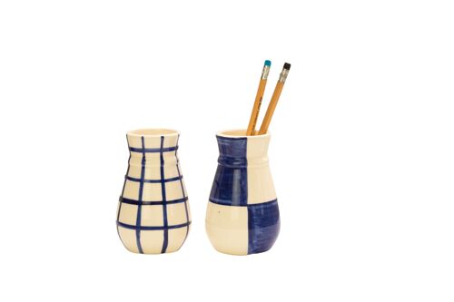 Set Ceramic Vase (Blue)