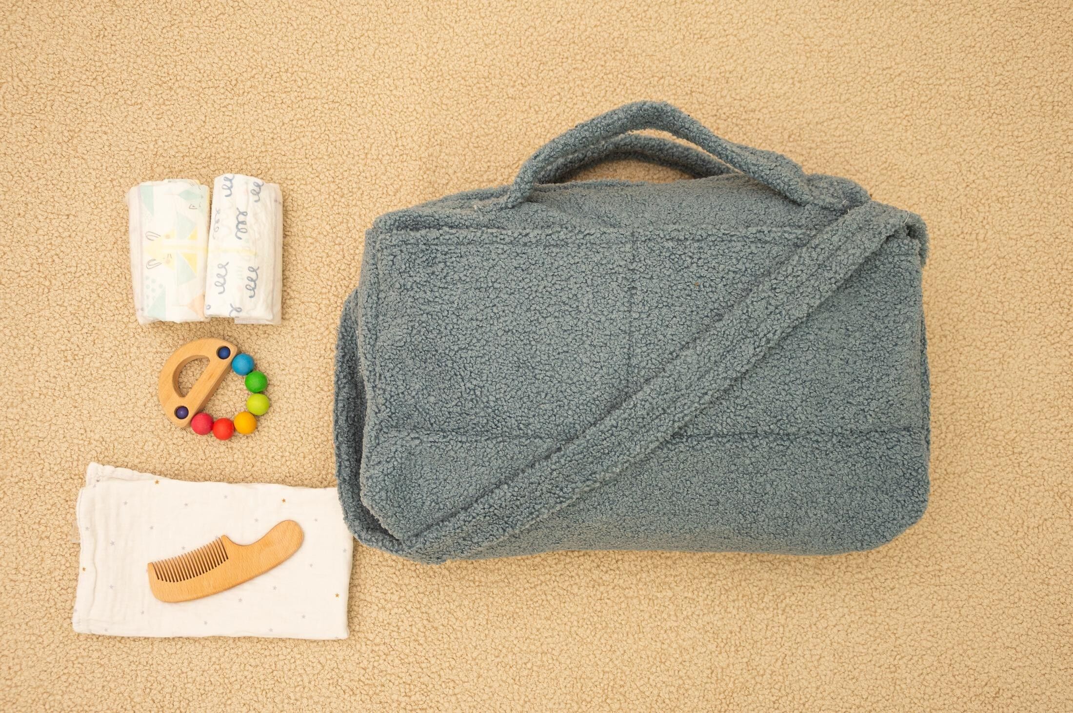 Mama-Teddy-Tasche (Blau)