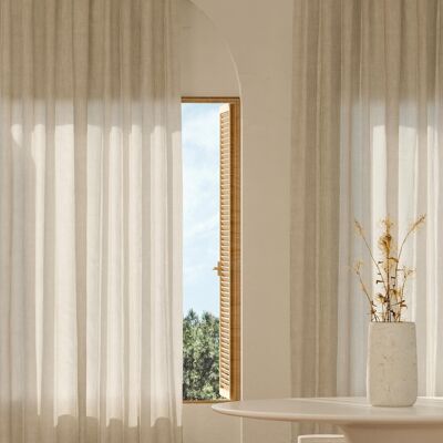 Pure Menorca Linen Curtain (Natural)