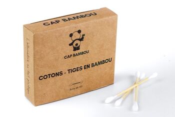 Coton-tige en bambou X100 4