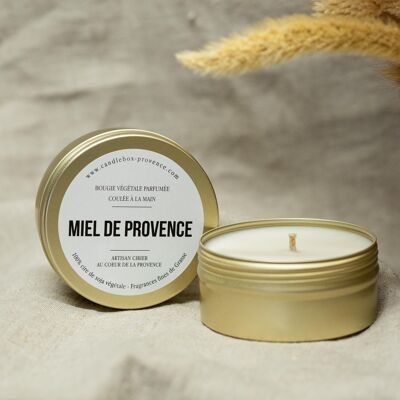 Miel de Provence | pot en aluminium 170g | bougie végétale
