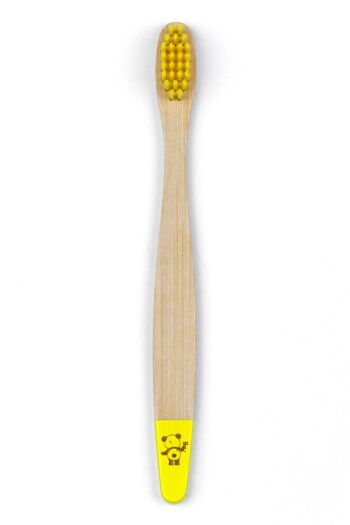 Brosse à dents pour enfants en bambou - jaune 3