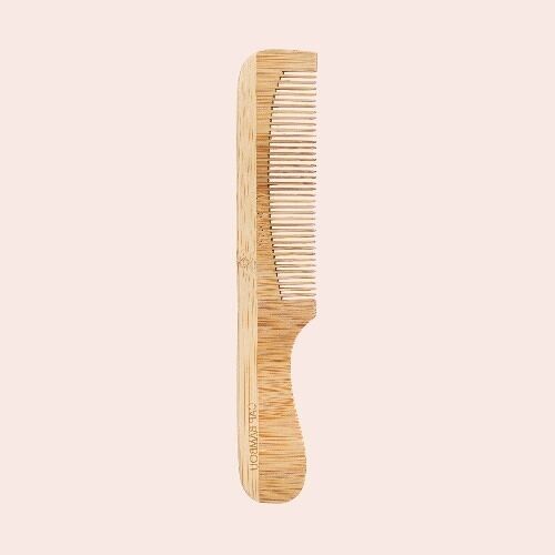 Peigne sans manche et dents larges en Bambou