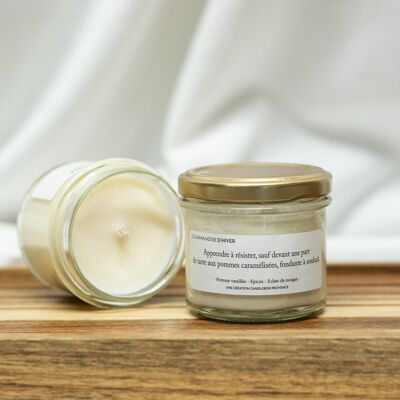 Winter treat | 200g glass jar | vegetable candle