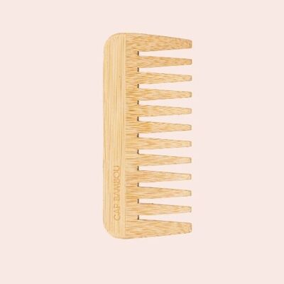 Handleless Bamboo Wide Tooth Comb