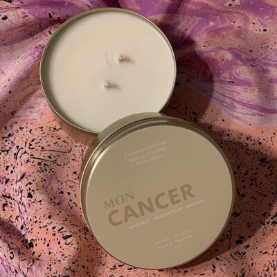 My cancer | aluminum jar 230g | free cotton pouch | vegetable candle