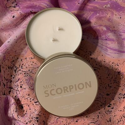 My scorpio | aluminum jar 230g | free cotton pouch | vegetable candle