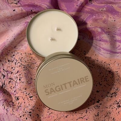 My Sagittarius | aluminum jar 230g | free cotton pouch | vegetable candle