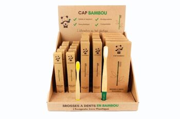 Implantation brosses à dents en bambou 3