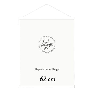 Supporto magnetico per poster in legno, bianco, A1