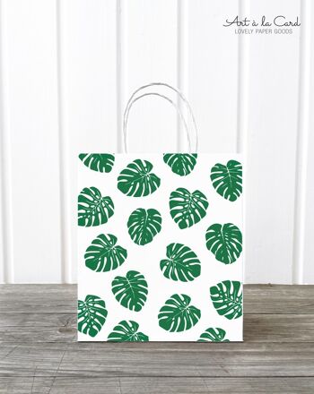 Sac cadeau : Monstera