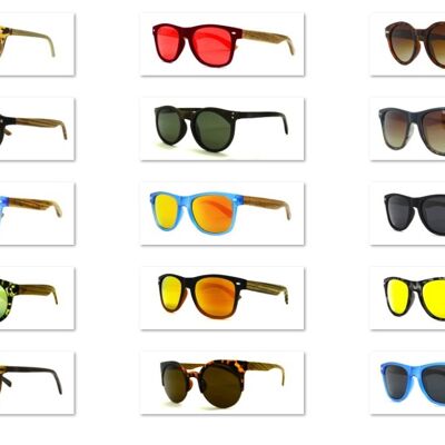 LUNETTES DE SOLEIL -Pack-1 : 15 LUNETTES DE SOLEIL MOD-WAY