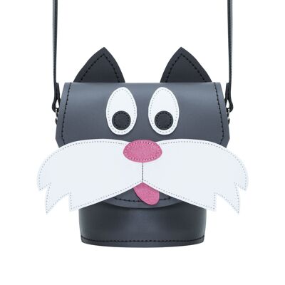 Chester Cat - Borsa a botte di animali in pelle fatta a mano