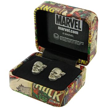 Boutons de manchette 3D Super Hero Captain America de Marvel Comics pour hommes 8