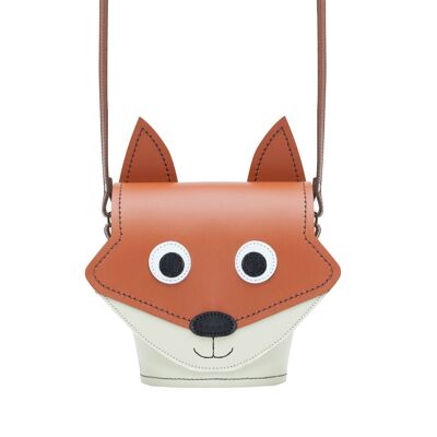 Foxy Fox - Bolso barril de cuero hecho a mano con animales