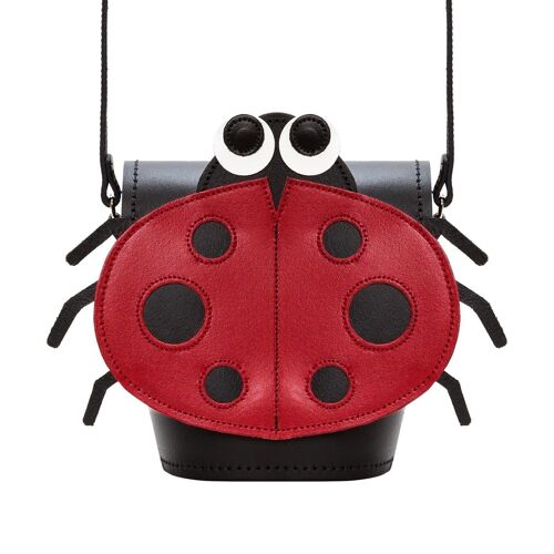 Luna Ladybird - Handmade Leather Animal Barrel Bag