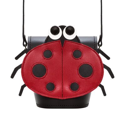 Luna Ladybird - Handmade Leather Animal Barrel Bag