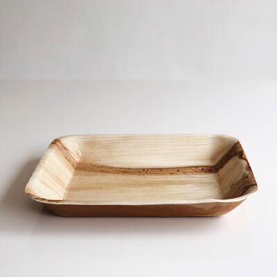 Large Square Disposable Palm Leaf Plate | 24 x 24cm | 25 Pack | Code. 5040 - 100