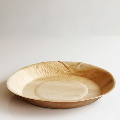 Round Palm Leaf Disposable Plate | 20cm | Code. 5033 - 100