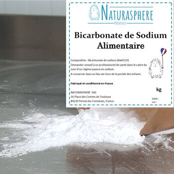 Bicarbonate de Sodium 25 kg Alimentaire Surfin pour vrac avec étiquettes 1