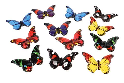 Anstecker Schmetterling, groß Made in Japan, 9,5 x 6,5 cm