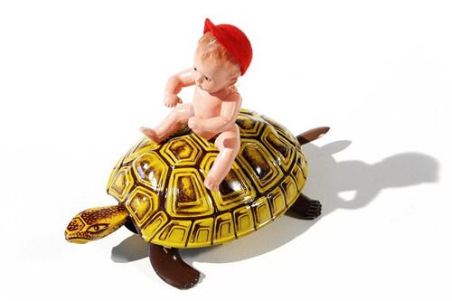 SUSI-BABY Schildkröte mit Kind Made in Germany Orig. Lehmann