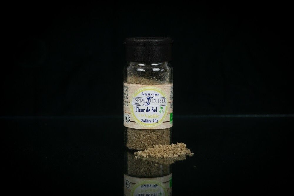 Fleur de Sel Vanille Madagaskar Salzstreuer 70gr