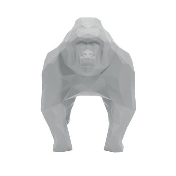 Sculpture géométrique de gorille - Gus en gris clair - sans emballage cadeau 4