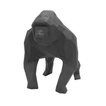 Sculpture géométrique de gorille en graphite - Gus en noir - sans emballage cadeau 6